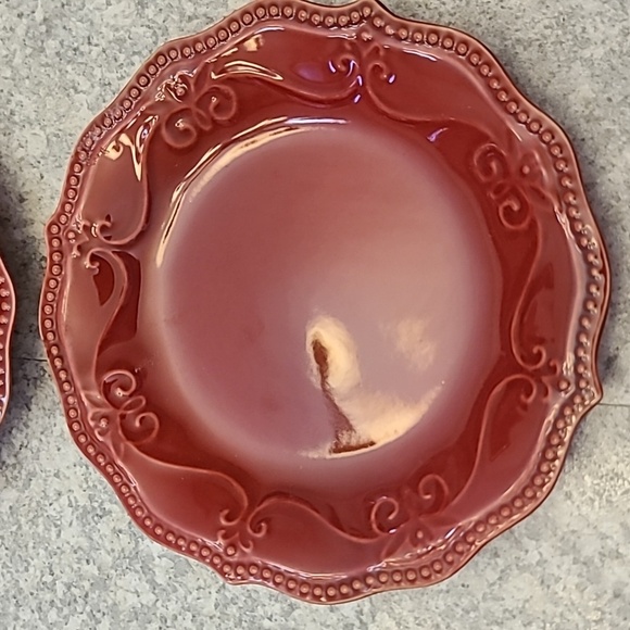 Floral Patterned Dinner Plates Set Of 4 - (4 Dinner 4 Salad) - Picture 8 of 10